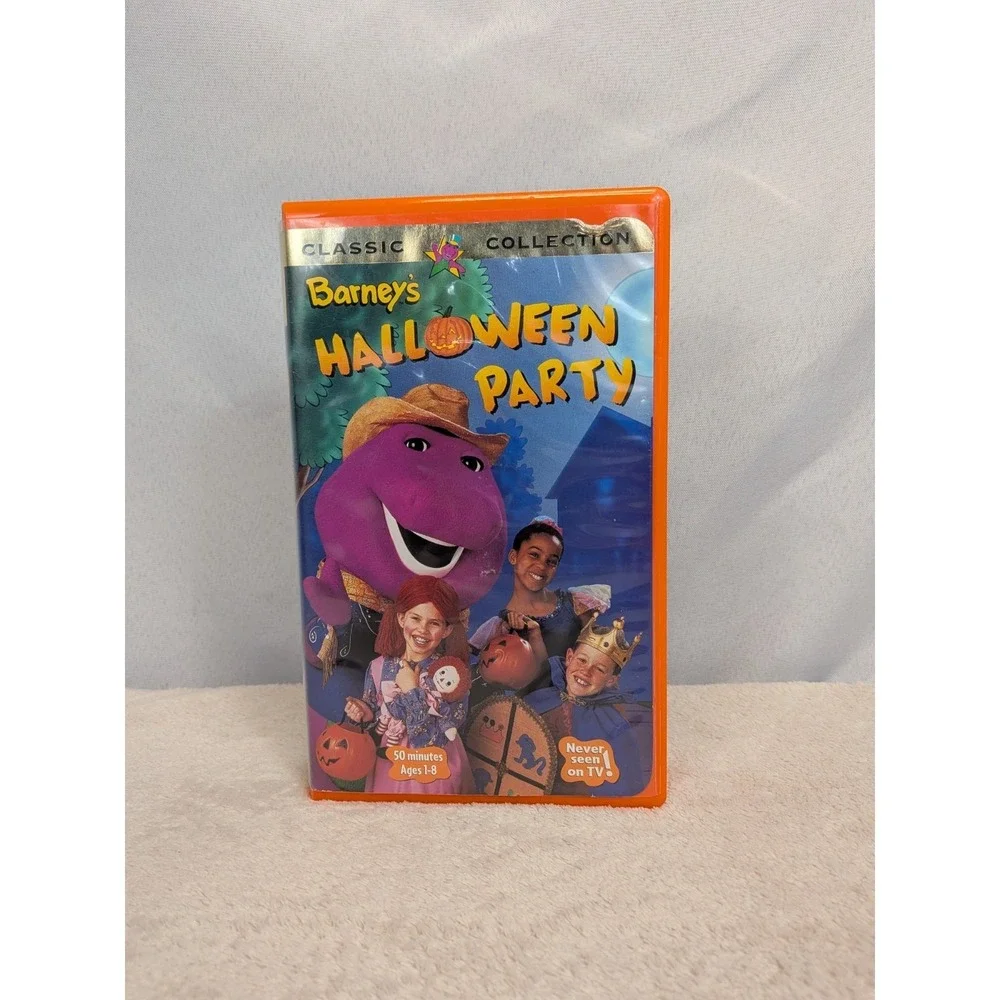Barney Classic Collection VHS Lot of 5 Halloween Party‎ Adventure Bus Rare Tapes